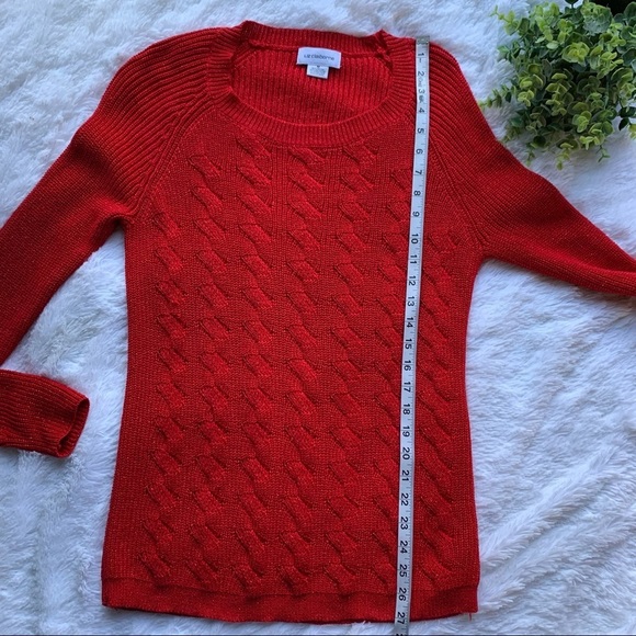 Liz Claiborne | NWT Size Medium Cabernet Red Sparkle Sweater - Picture 2 of 11
